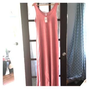 Alternative Double Scoop Maxi Dress, Dusty Rose XL